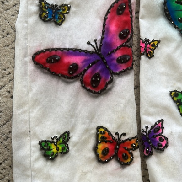 Photo shoot or costume. Airbrushed butterfly jumper xsmall - Picture 3 of 14